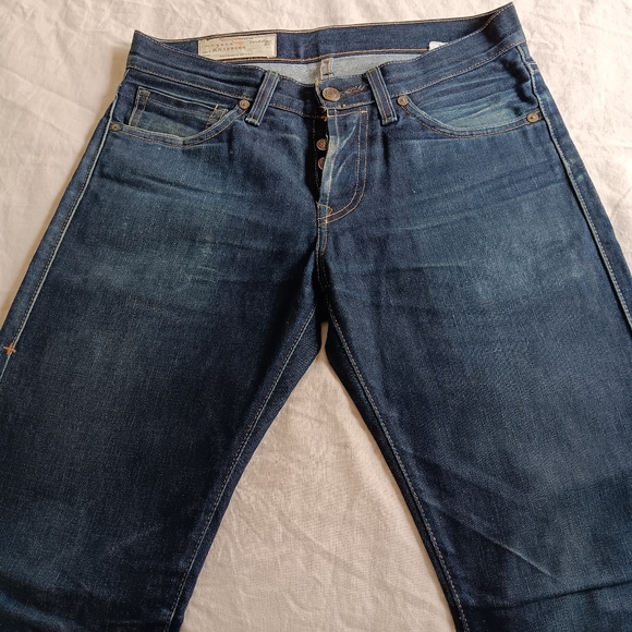 Imogene + Willie Selvage Denim Jeans Button Fly Slim Straight Fit Made In USA 26 - Picture 2 of 14